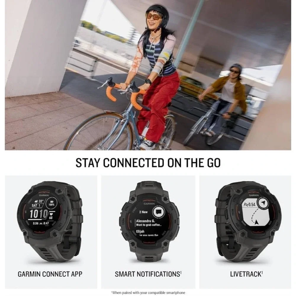 Garmin Instinct E Rugged GPS Smartwatch 45mm‎ Running Health Fitness Smart Watch